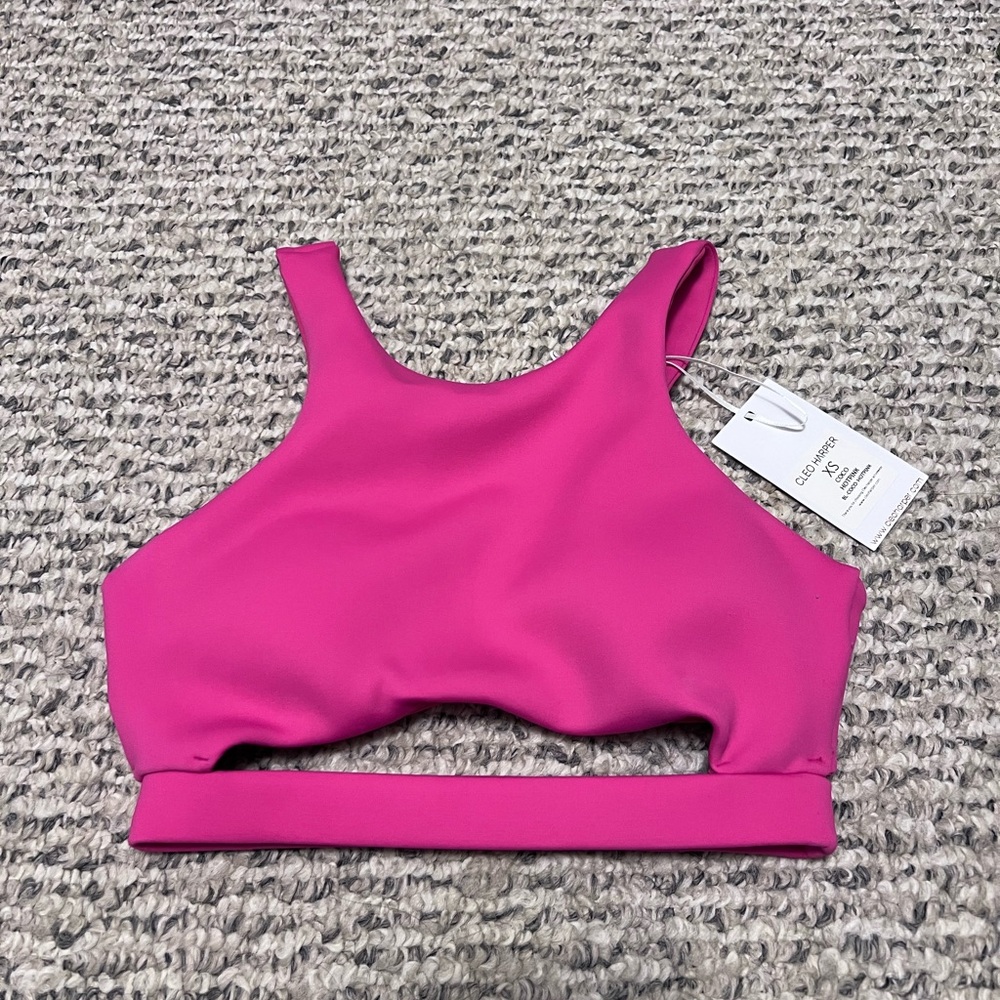 Vibrant Pink Sports Bra